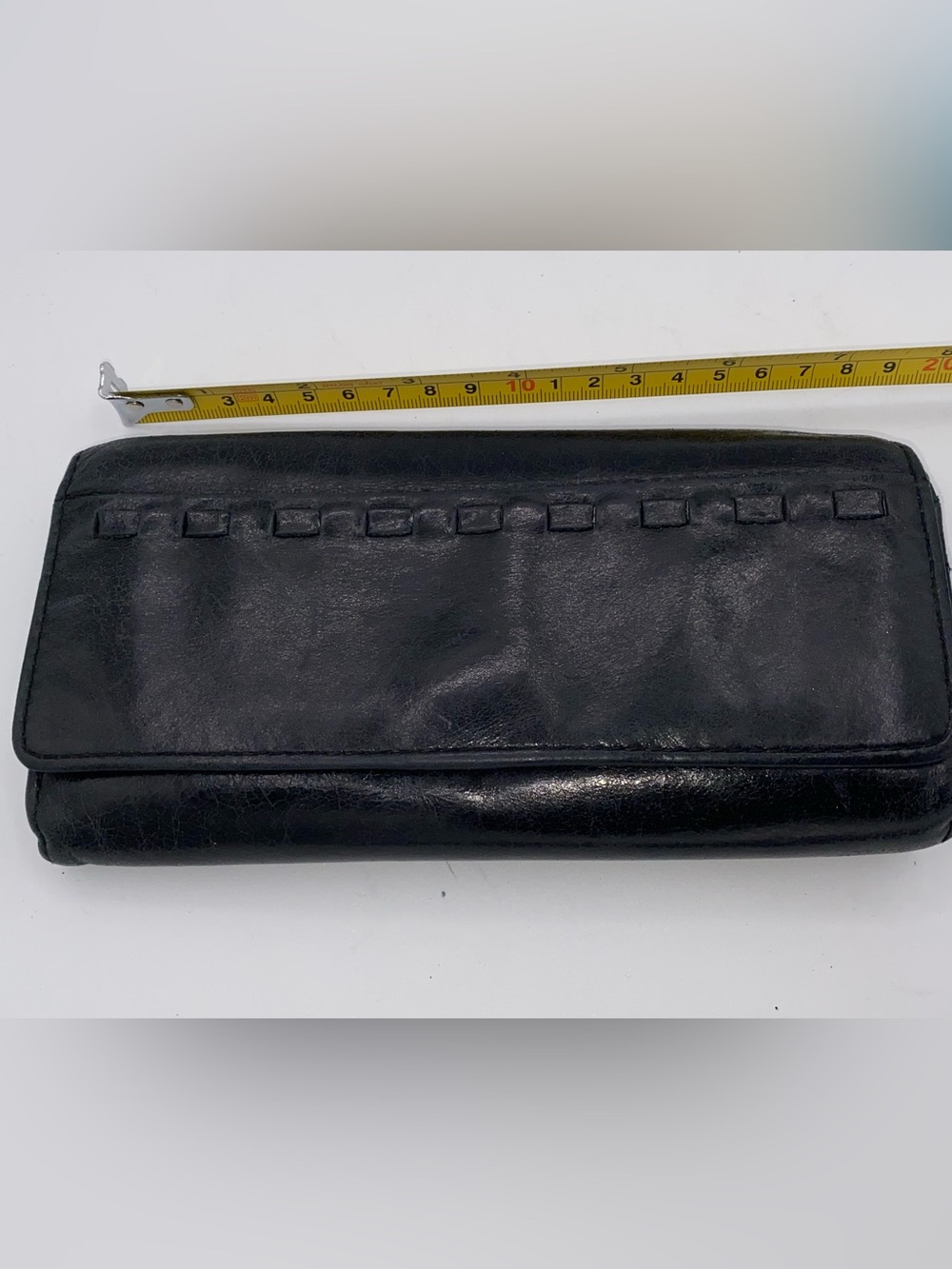 Hobo International Rider wallet Black Leather GUC  AA18